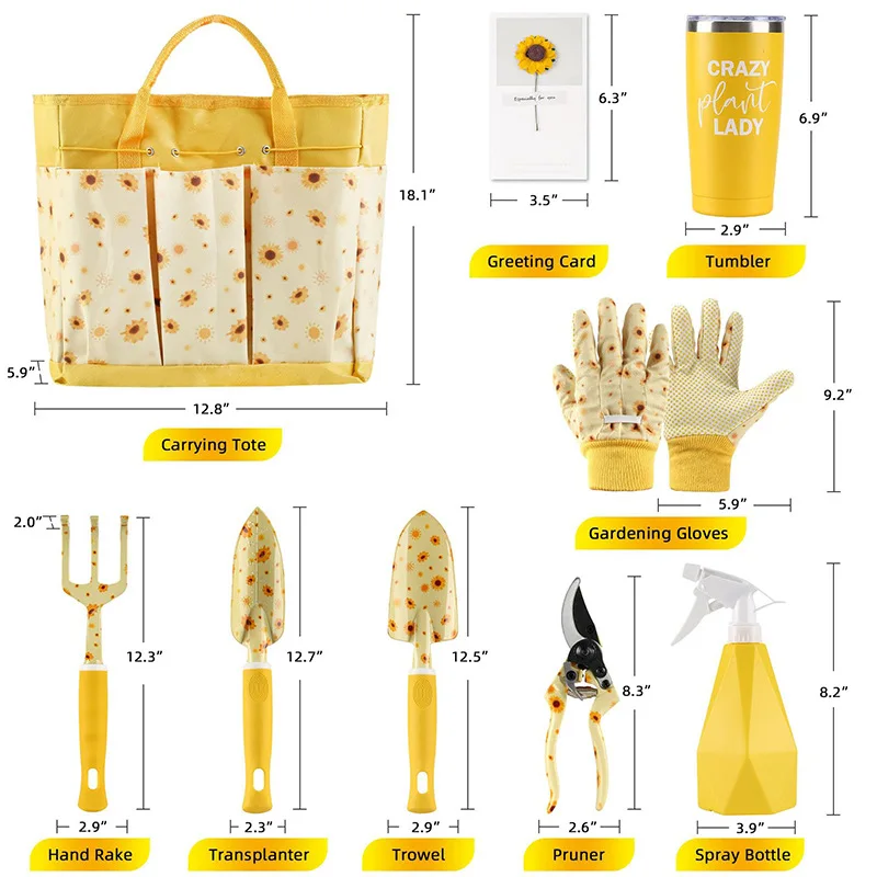 Gardening Tools Gift Set - Ensemble d'outils de jardin durables, cadeau