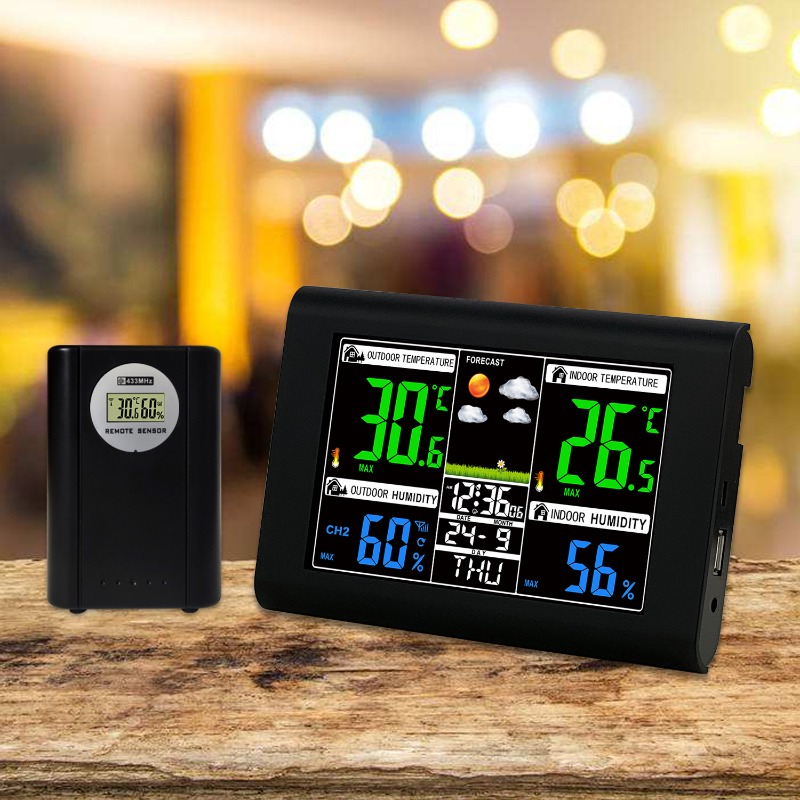 Gardening Tools Definition - Horloge météo d'intérieur haute définition avec