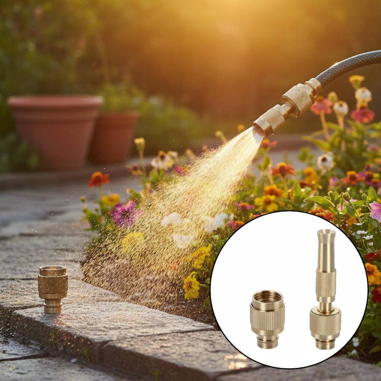 Gardening Tools Equipment - Connecteur universel en laiton pour l'eau,