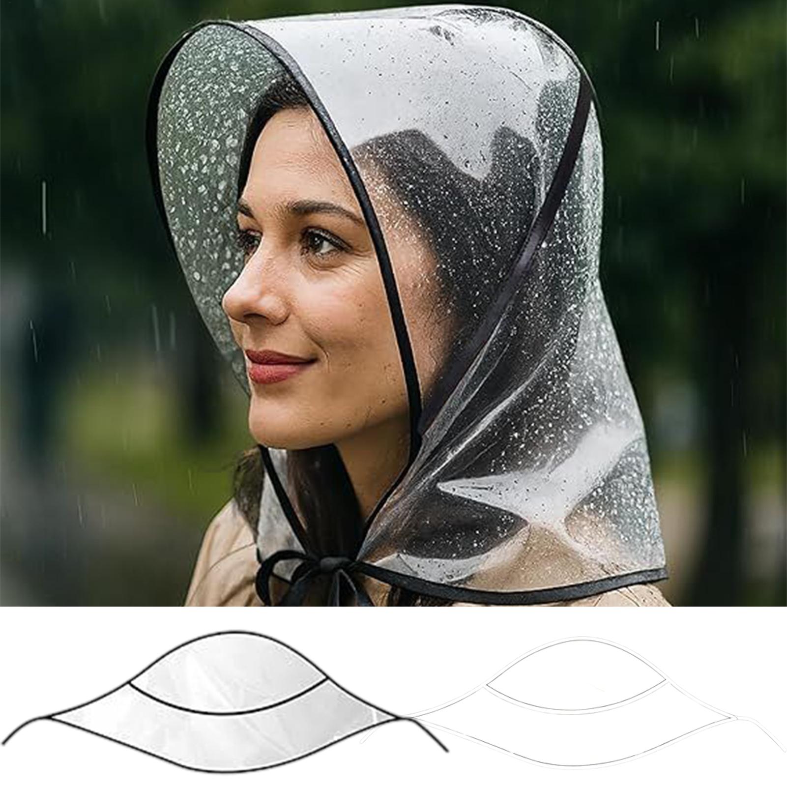 Gardening Tools Store - Chapeau de pluie transparent réutilisable imperméable