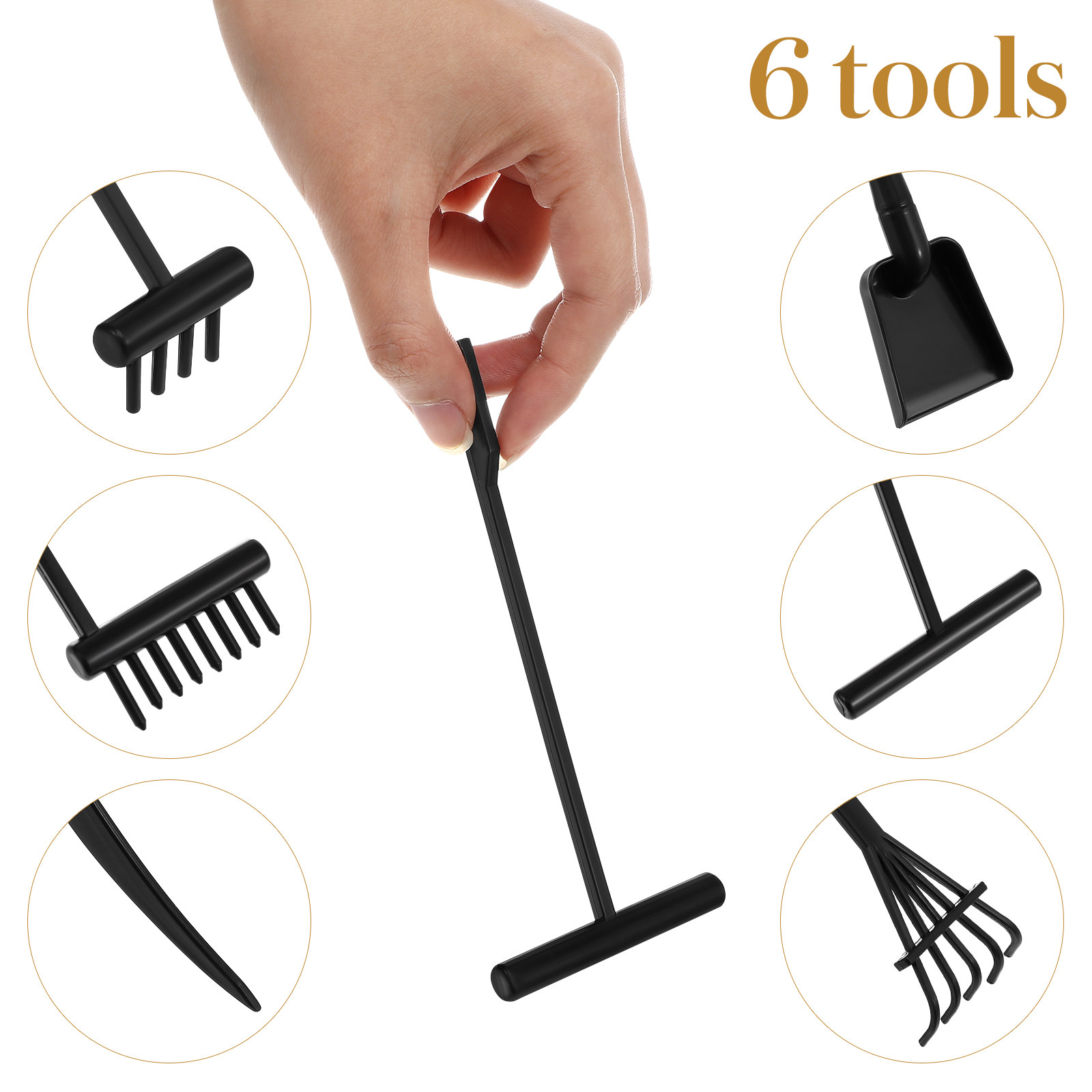 Ensemble de 6 mini râteaux de  - Gardening Tools Rake avis et prix
