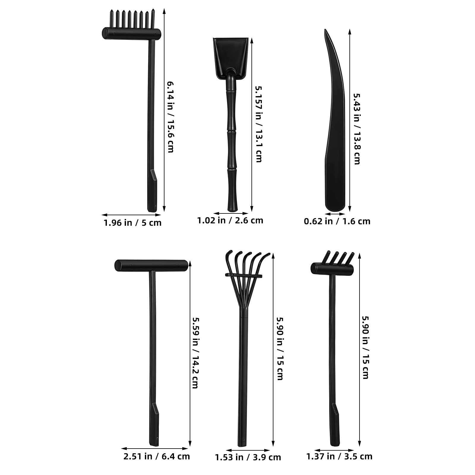 6 pièces de mini outils de jar - Gardening Tools Rake avis et prix