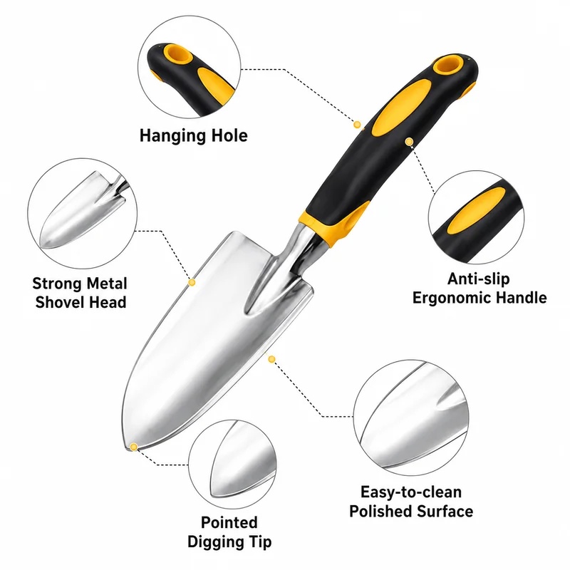 Truelle de jardin en acier ino - Gardening Tools Trowel avis et prix