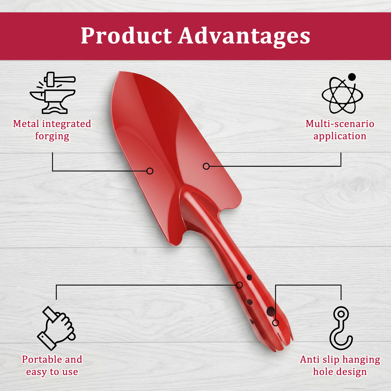 Truelle de jardin en métal rés - Gardening Tools Trowel avis et prix