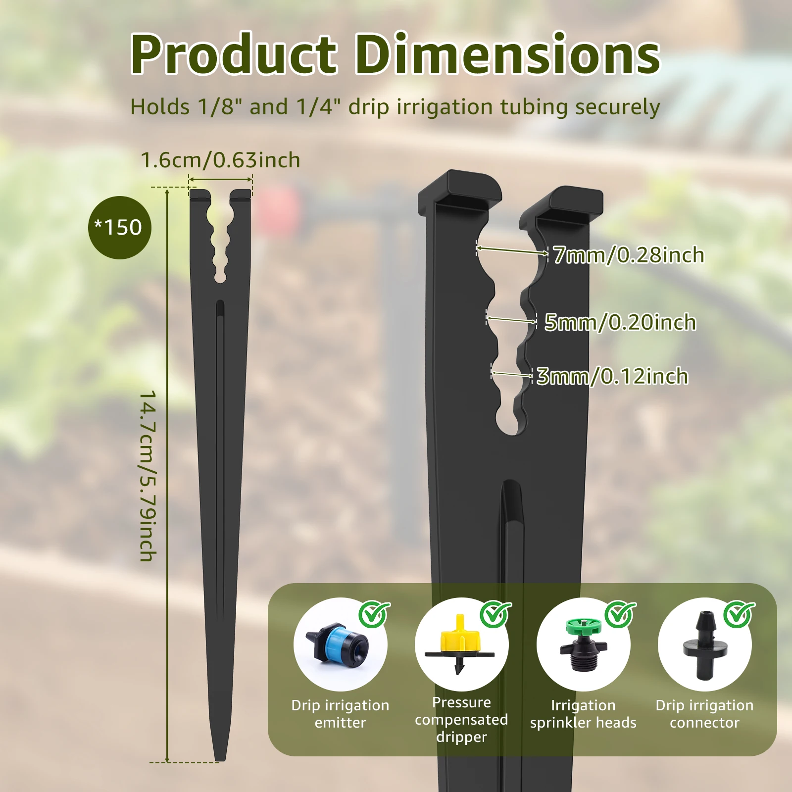 Piquets d'irrigation goutte-à- - Gardening Tools Holder avis et prix
